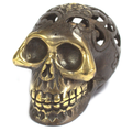 Vintage brass skull ornament