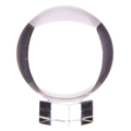 Clear crystal ball on stand