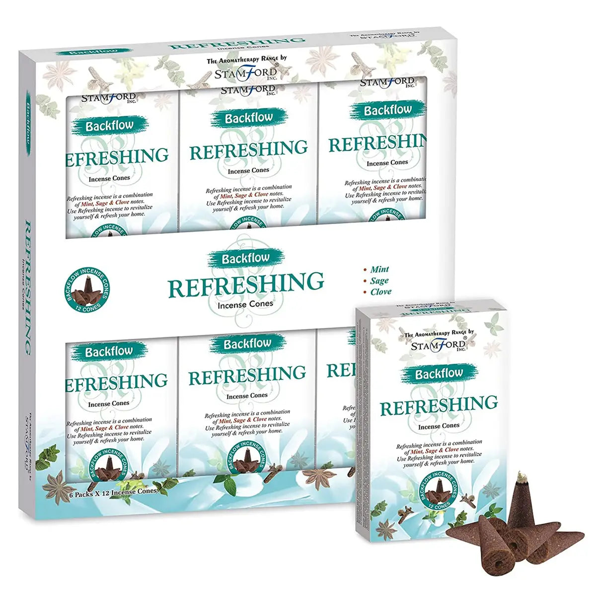 Refreshing backflow cones