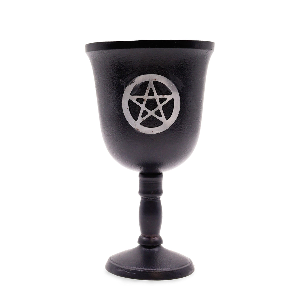Iron ritual goblet with pentagram