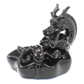 Large ceramic dragon pool backflow incense burner