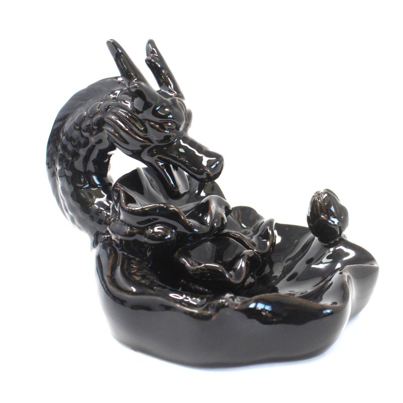 Large dragon pool burner from the side