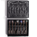 Set of 7 gemstone witch spoons in a gift box