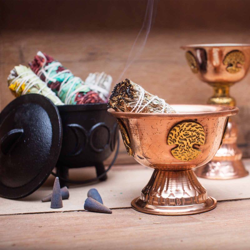 Copper chalice side view