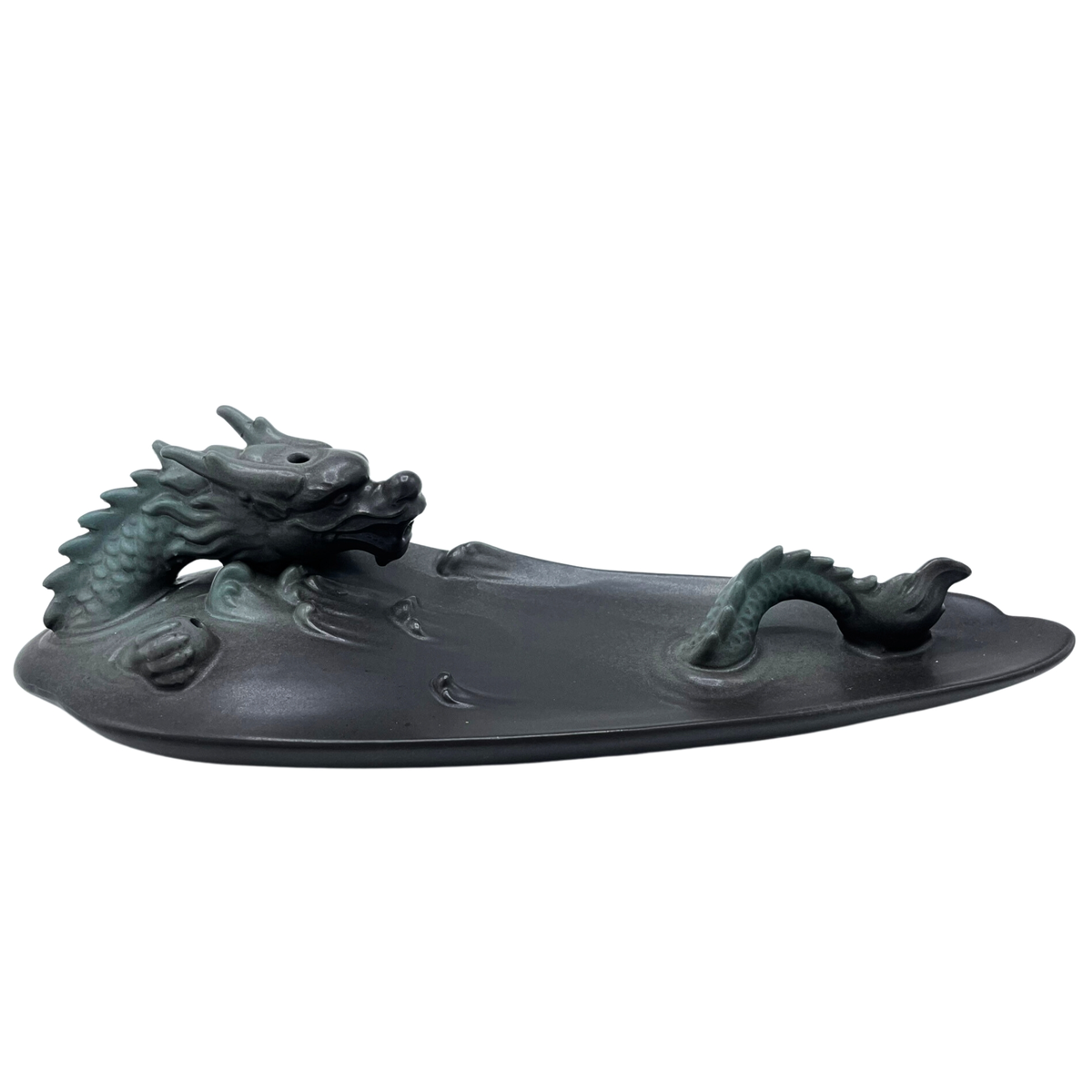 Ceramic dragon in pool backflow incense burner