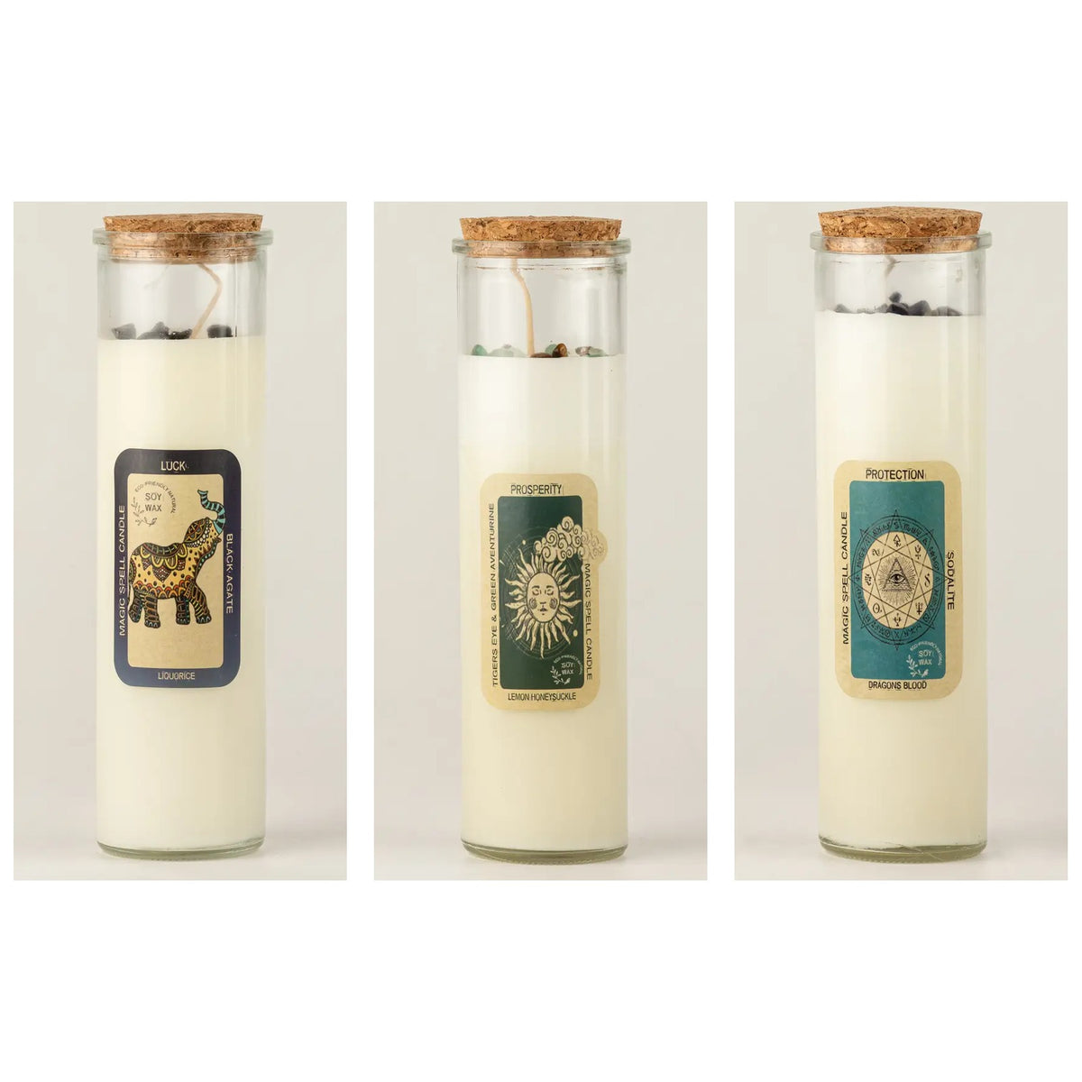 Luck, Prosperity and Protection spell candles