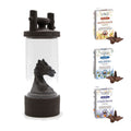 Dragon waterfall backflow burner with three boxes of cones