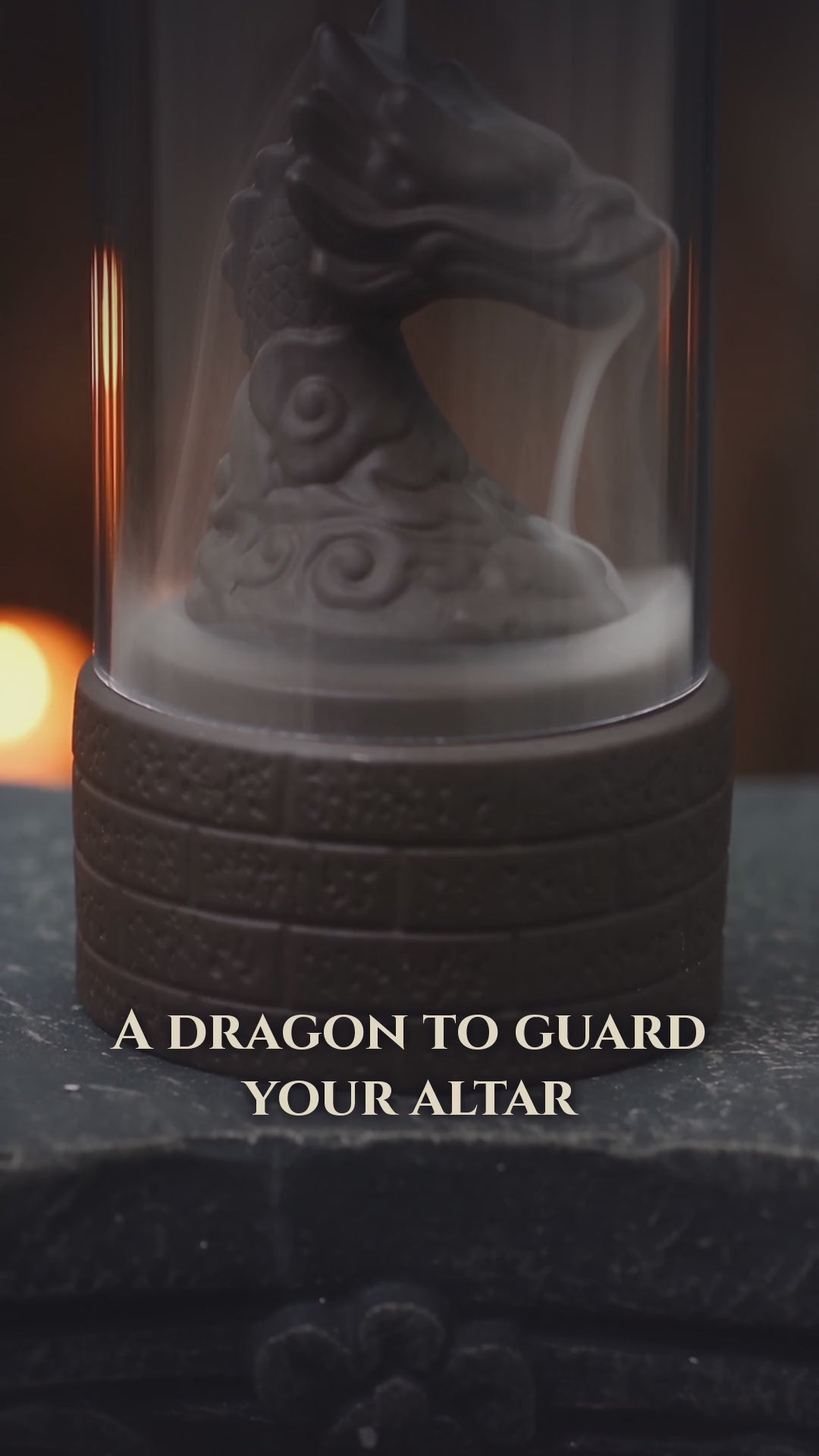 Video demonstrating the dragon waterfall backflow incense burner