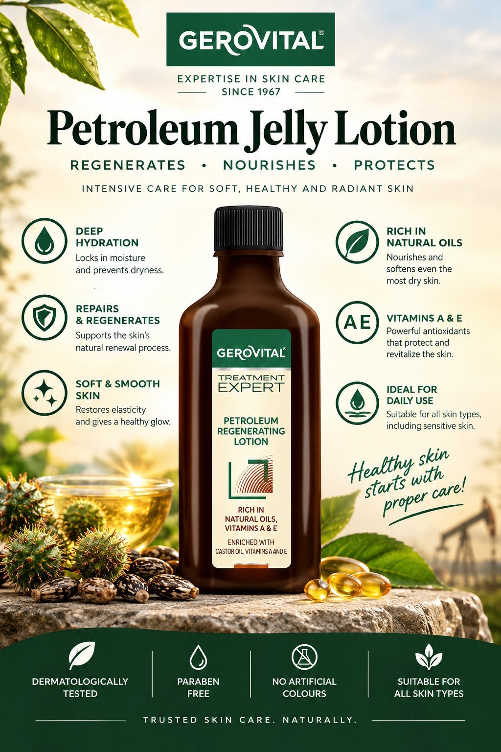 Gerovital Tratament Expert petroleum hair lotion 100ml