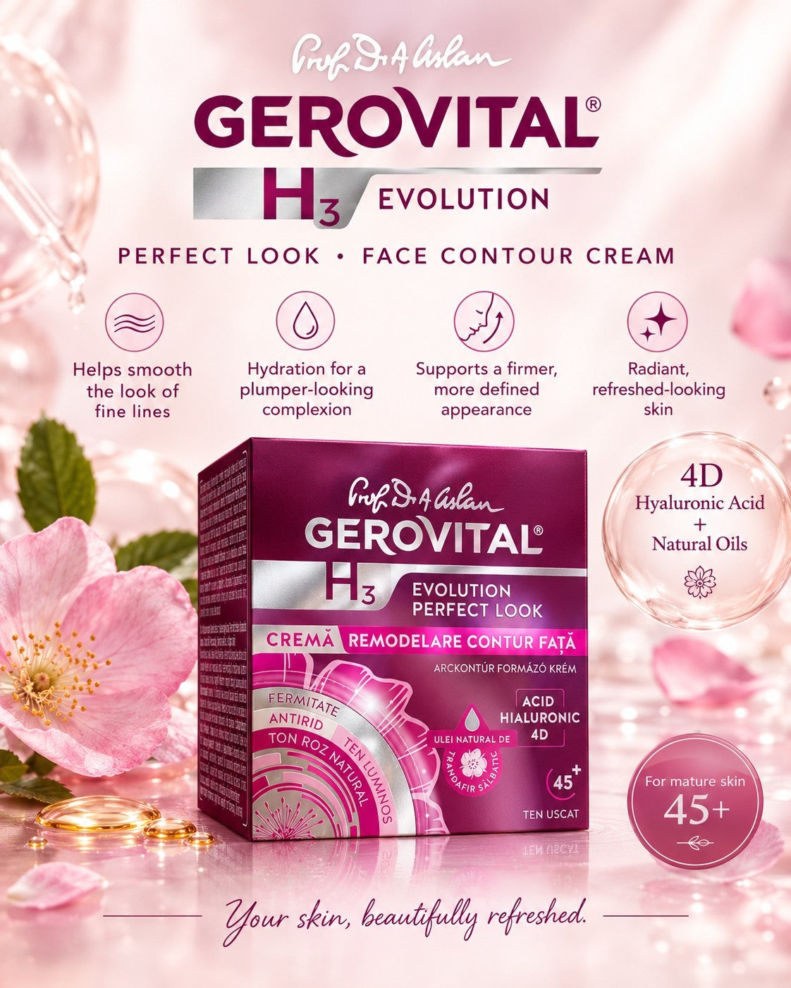 Gerovital H3 Evolution Perfect Look Crema Remodelare 50 ml